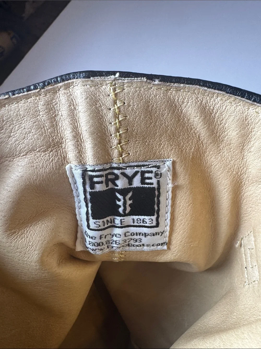 Frye Kids Black Leather Mid-Calf riding Boots